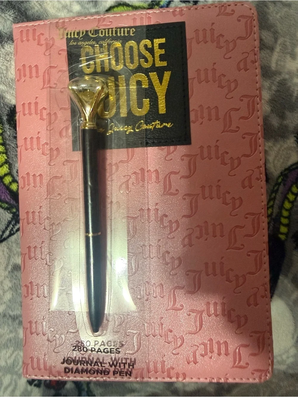 Juicy Couture Pink Journal with Diamond Pen